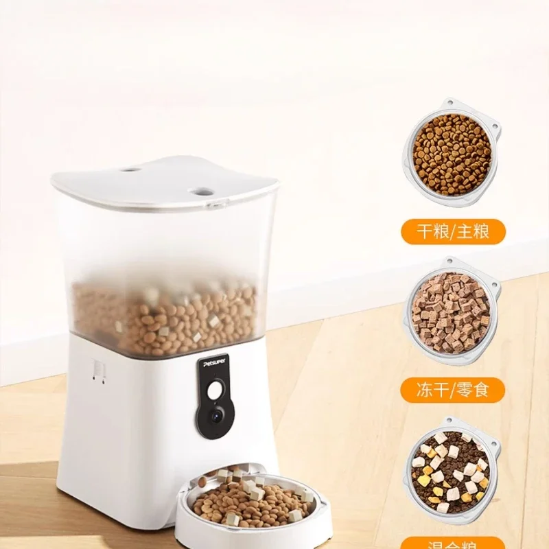 Автоматическая кормушка 5G может видео миска для еды домашних животных умная