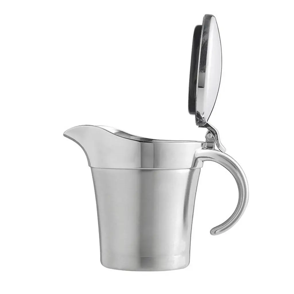 

Insulated Gravy Boat Thermal Vacuum Sauce Serving Jug Kitchen Pourer Pot