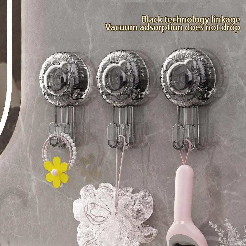 Вращающийся крючок на присоске прочный вакуумный клейкий несущий и бесследный