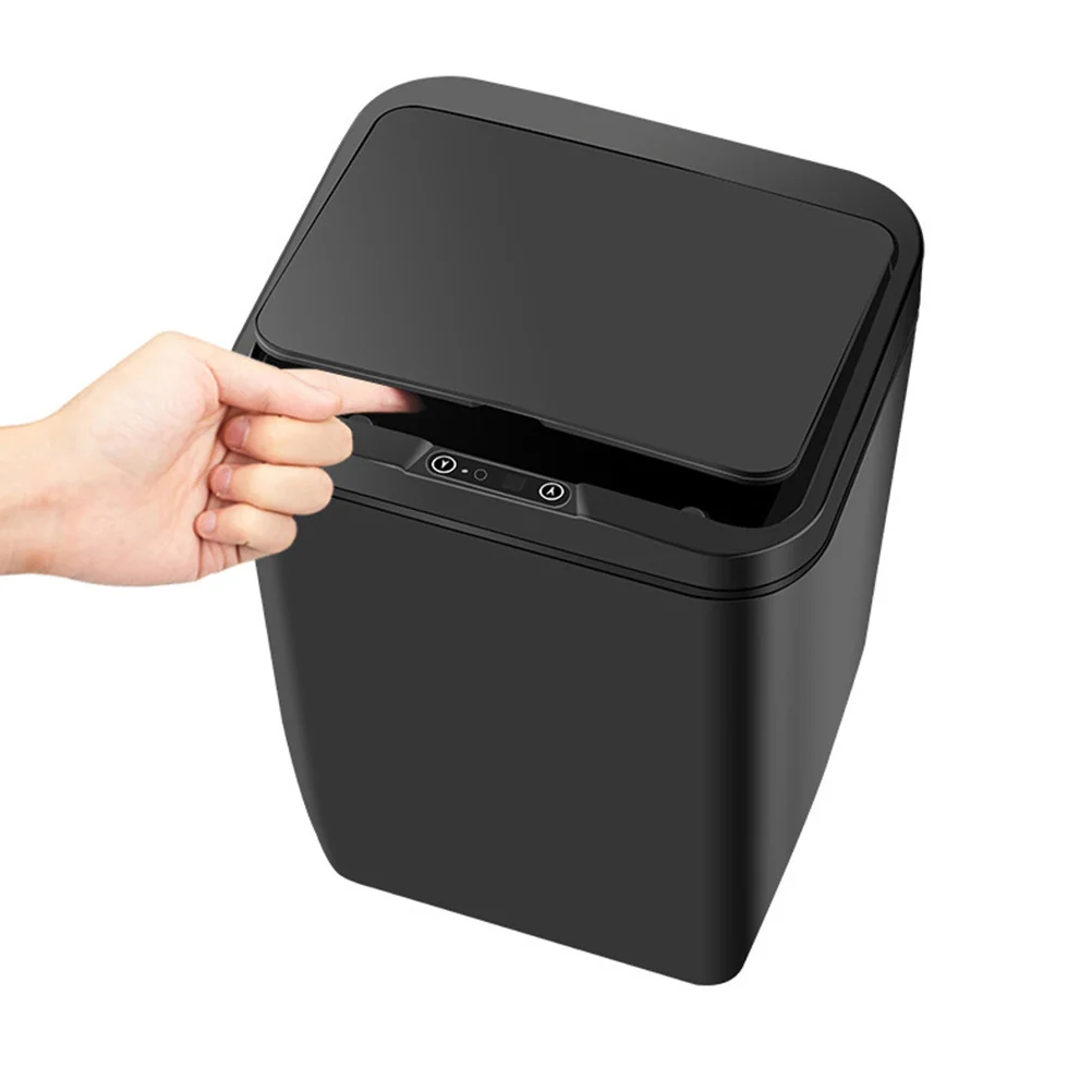 

Bins With Lids Litter Box With Litter Box With Inductive Trash Can 12L Large Capacity Induction Trash Can Automatic Garbage