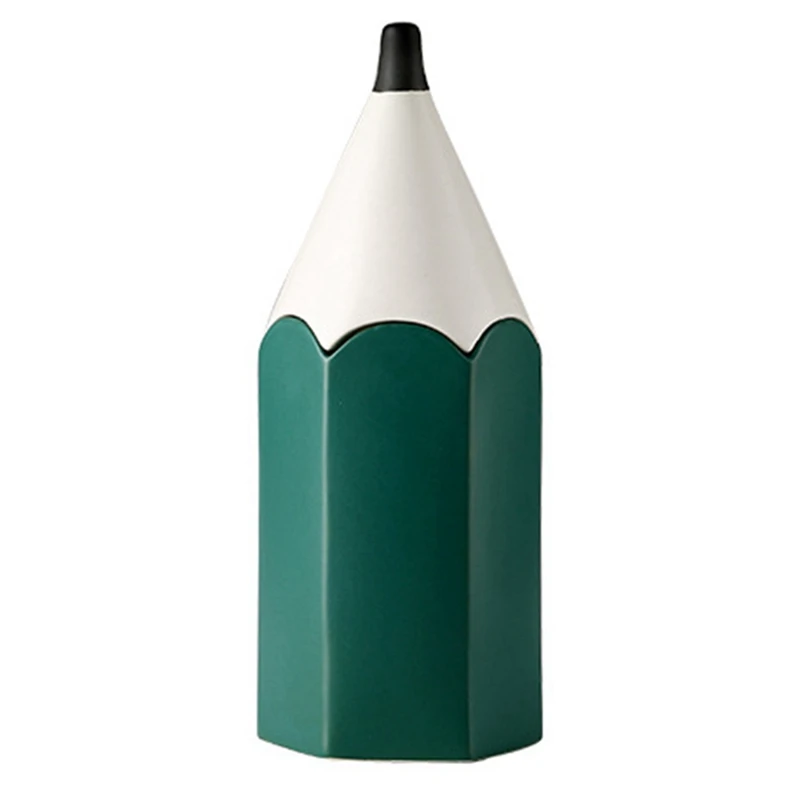 

Ins Modern Creative Pencil Children's Room Soft Decoration Fun Ceramic Pen Holder Storage Jar