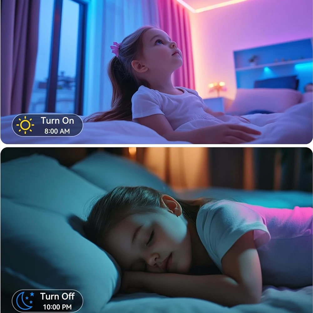 Фото Светодиодная лента Tuya Zigbee COB RGB 12 В 1 м 2 м 3 м 5 м 10 м с регулируемой яркостью для освещения шкафа, спальни, декора для Alexa Google Assistant SmartThings №3