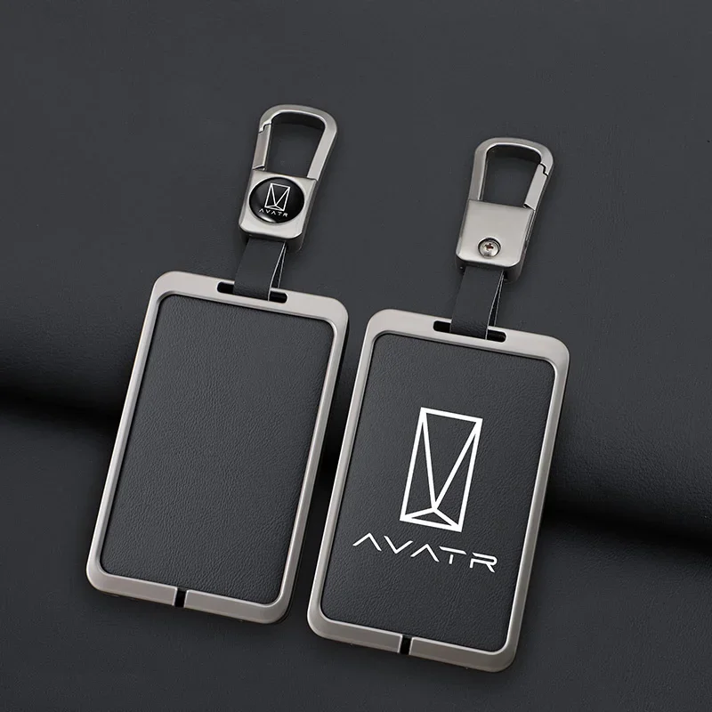 

Автомобильный смарт-карта NFC, чехол для ключей для Changan AVATR 11 12 2022-2024, брелок для ключей из цинкового сплава, кожаный защитный брелок, автоаксессуары