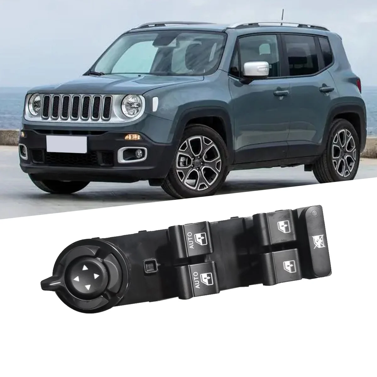 

Кнопка управления электрическим окном 735648127 для Jeep Renegade Liberty 2016-2023, переключатель левого стекла