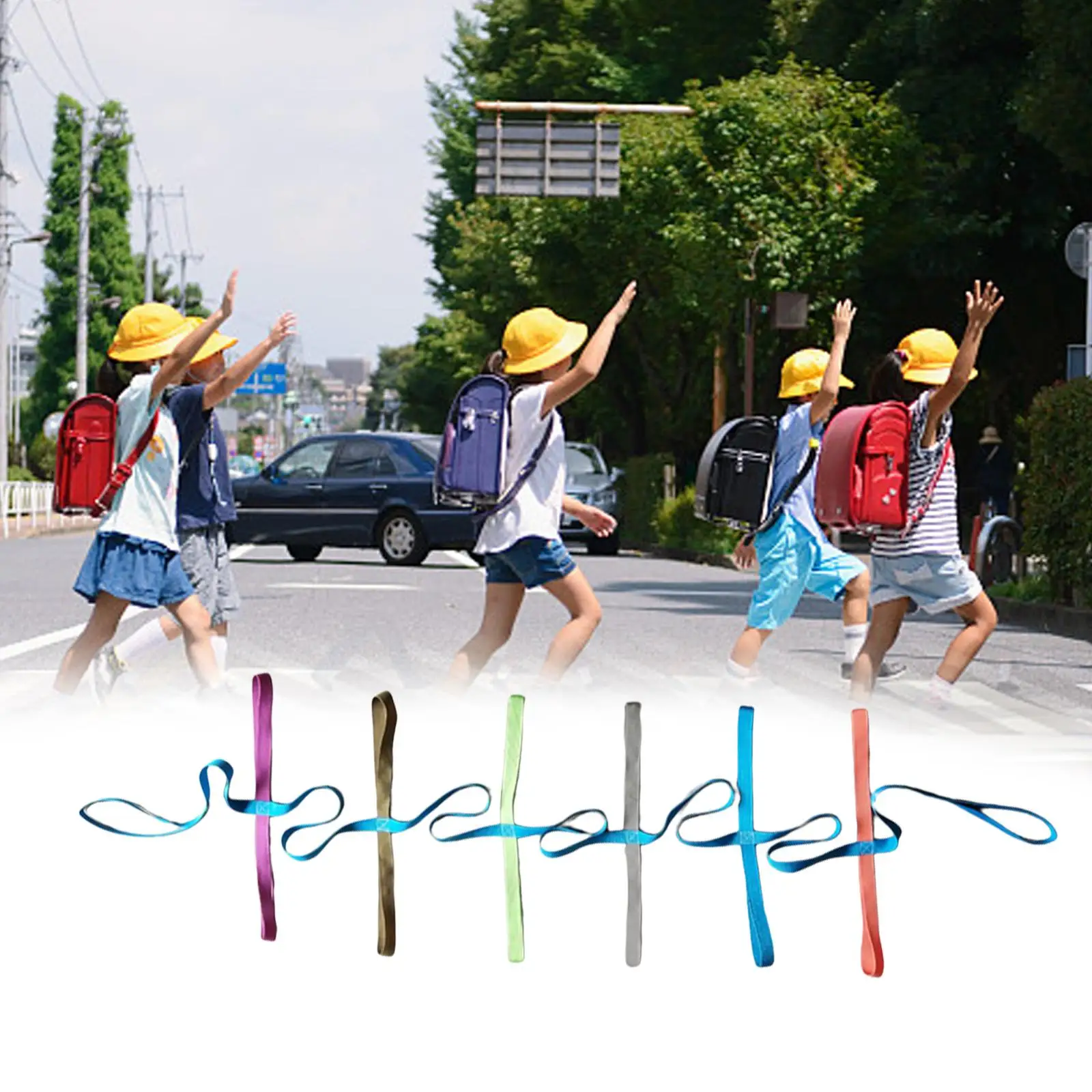

Kids Walking Rope Toddlers Walking Rope with 14 Handles Safety Wrist Strap Preschool Walking Rope for Outdoor Nursery Teachers