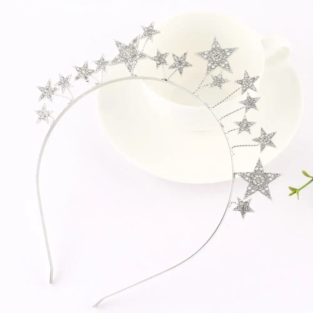 

Bridal Korean Style Hair Accessories Fairy Crown Star Crown Women Headwear Hair Hoop Rhinestone Hairband