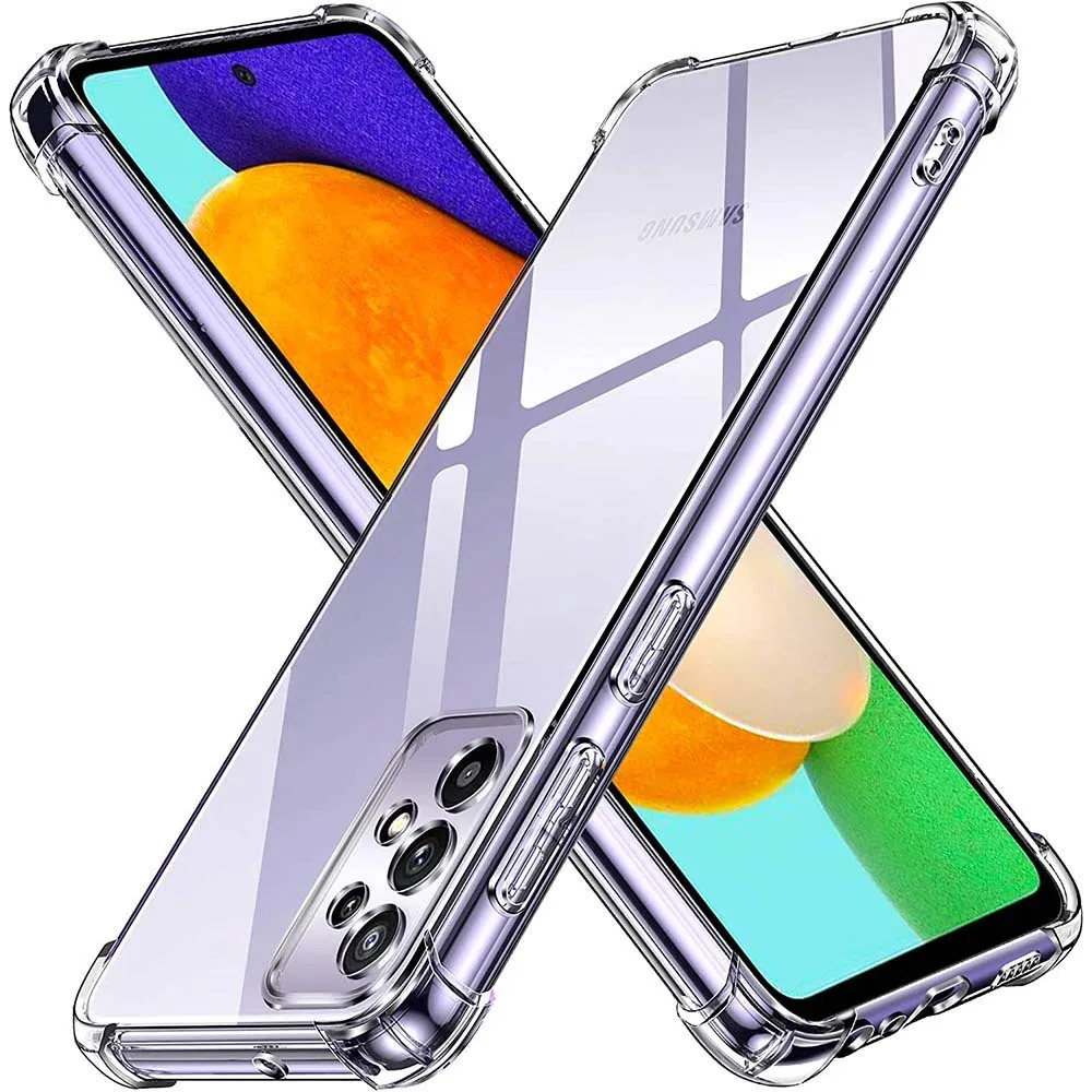 

Anti-Falling Soft TPU Case For Samsung Galaxy A52 5G A52s 5G A32 4G A12 A22 4G A32 5G A72 A52 Clear Transparent Protector Cover