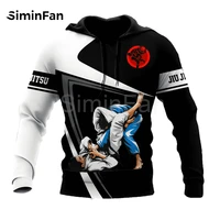 mens 3d printed hoodies brazilian jiu jitsu judo harajuku pullover unisex sweatshirts jacket hip hop women streetwear outwear