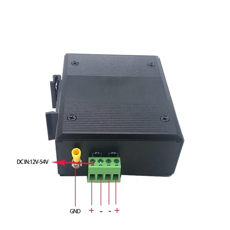 4 порта 10/100M 12V-54V с 2 портами SFP Ethernet industrial swith
