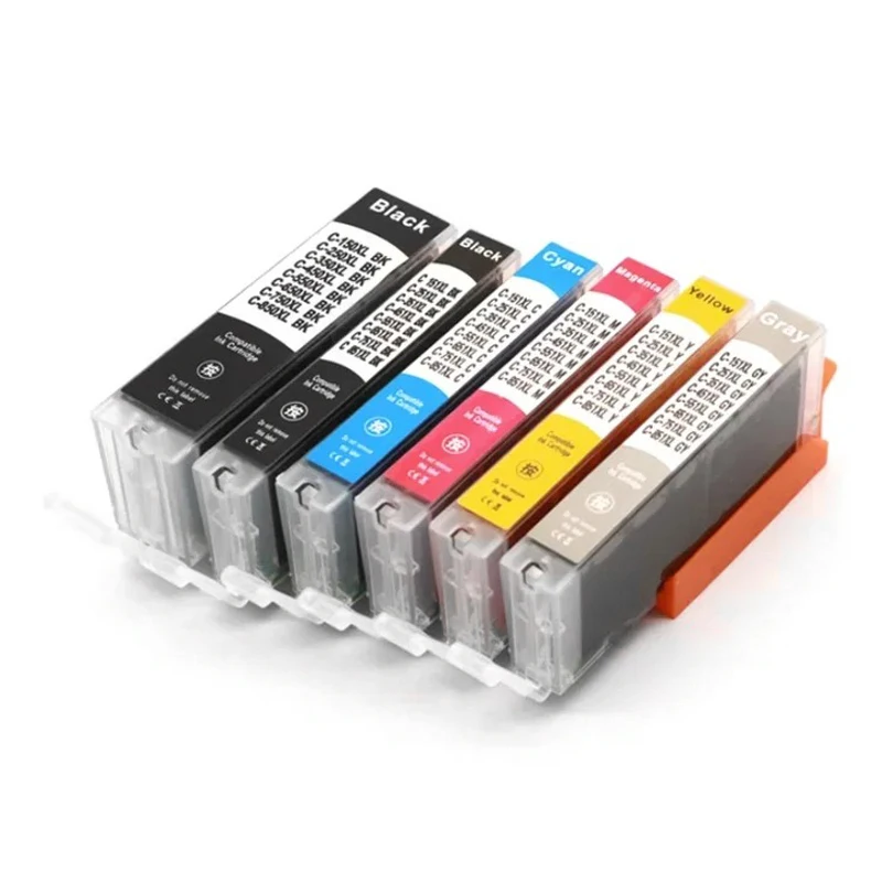 Совместимый картридж PGI-850 CLI-851 для принтера Canon PGI850 CLI851 PIXMA MG7580 IP7280 IP8780 MX728 MX928 IX6780