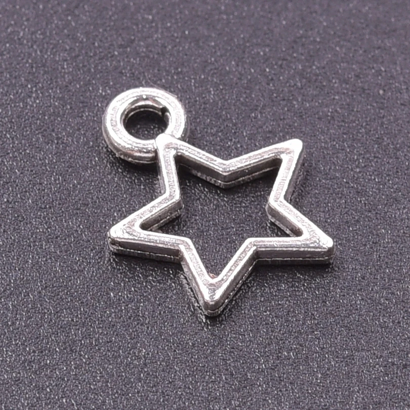 

20pcs/Lot Alloy Pentagram Charms Vintage Silver Color Pendant Accessories For Earrings Necklaces For DIY Jewelry Making Bulk