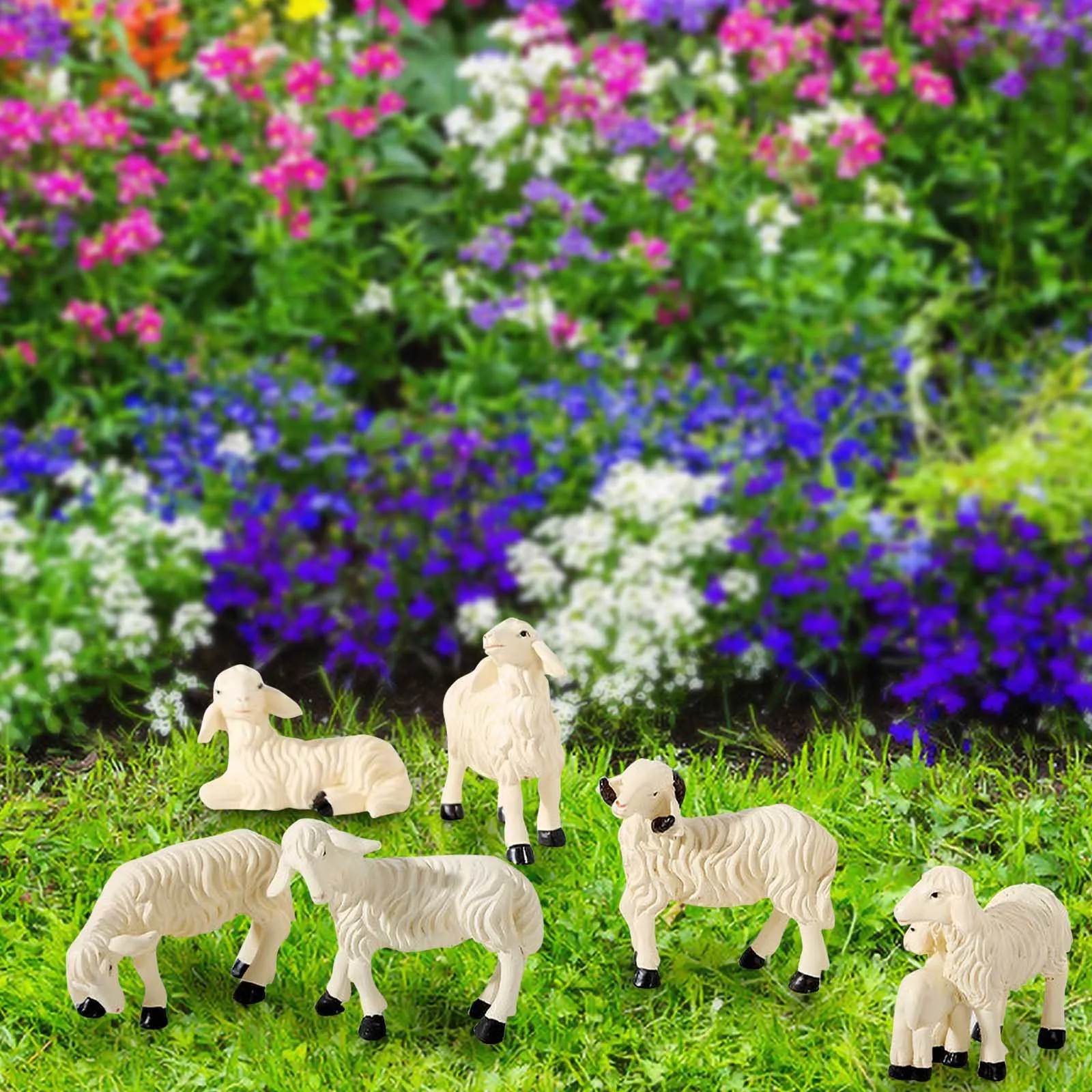 

Spa орнамент из ягненка, бонсай, цветок, искусственное украшение для сада, украшение оптом, Набор рождественских шаров