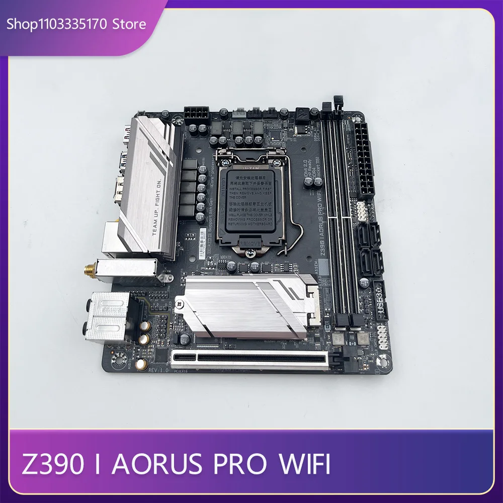 Материнская плата для ПК Gigabyte Z390 I AORUS PRO WIFI LGA 1151 DDR4 32 Гб PCI-E 3 0 Mini-ITX