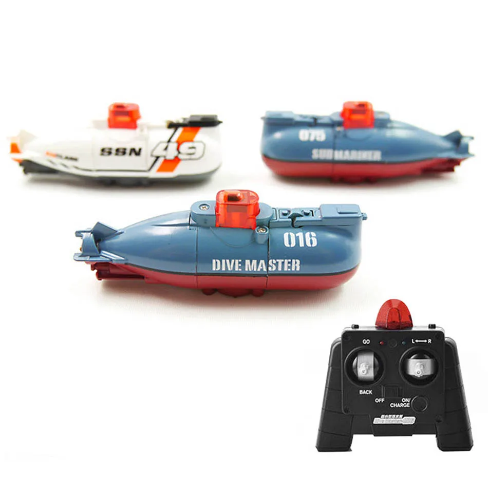 Enlarge Create Toys Speed Radio Remote Control Submarine Electric Mini RC Submarine For Kids Children Pigboat Toy  Simulation Model Gift