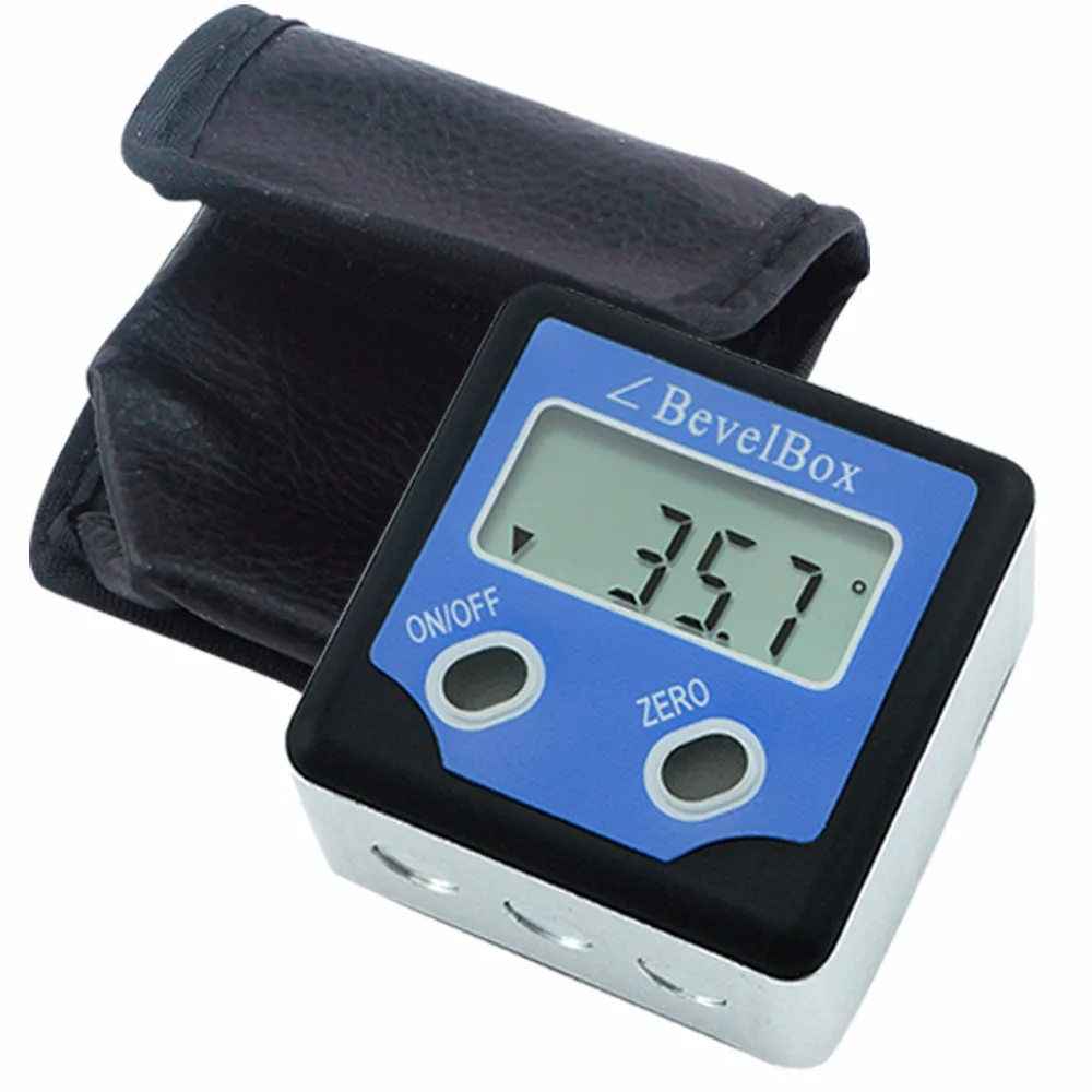 

Digital Bevel Box Angle Finder Protractor with Magnetic Base Inclinometer Angle Measurement Tool