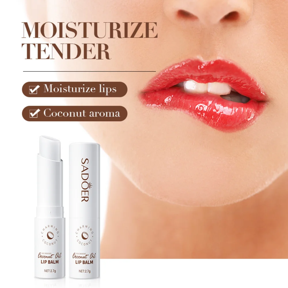 

Coconut Lip Balm Long Lasting Moisturizing Hydrates Dry Cracked Lips Anti Wrinkles Nourishing Lip Balm For Women Men Lips Care