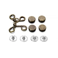 1pairlot pants detachable connectors screw removable adjusting clasp adjust size for diy jewelry making supplies accessories
