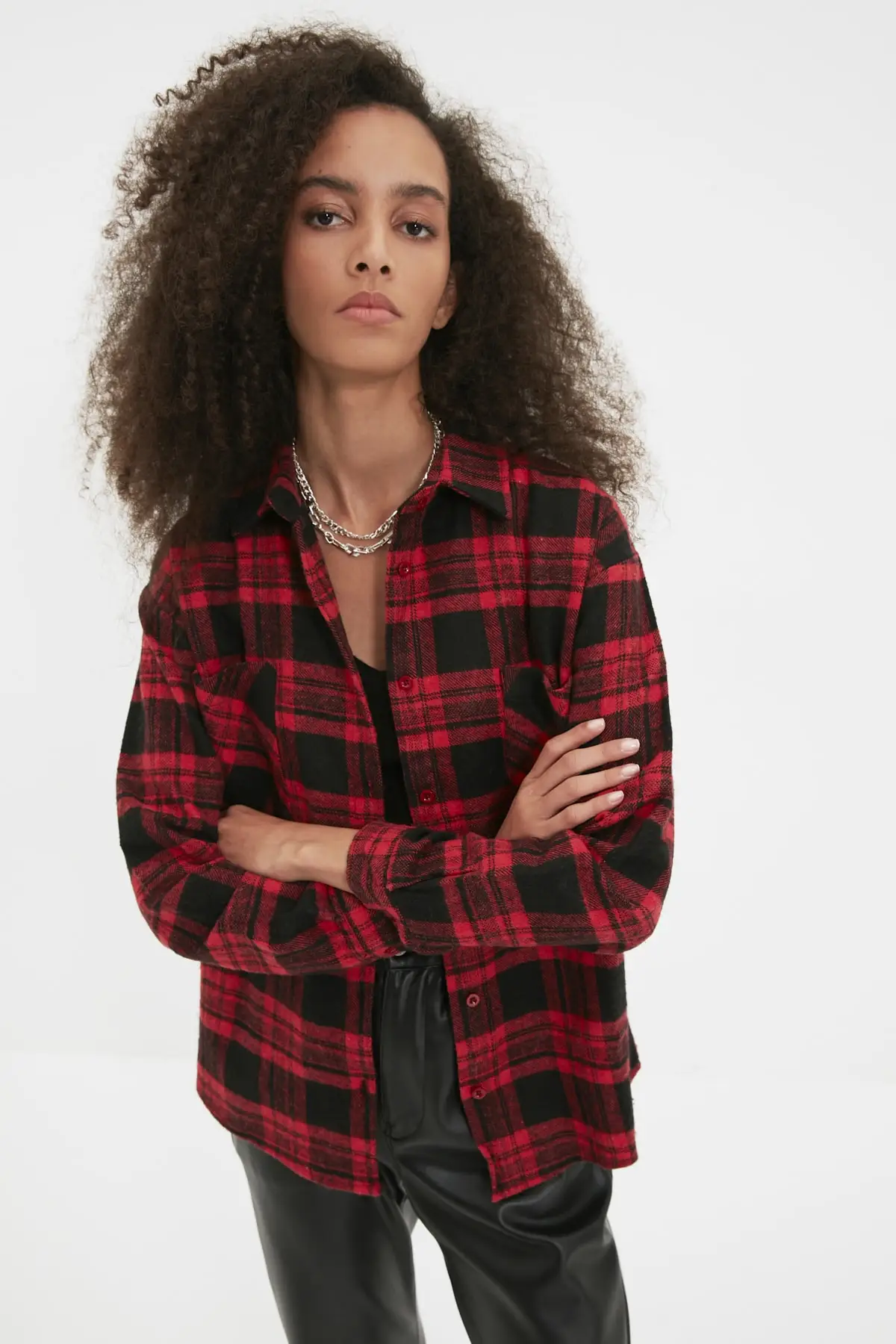 

Trendyol Plaid Shirt TWOAW22GO0637