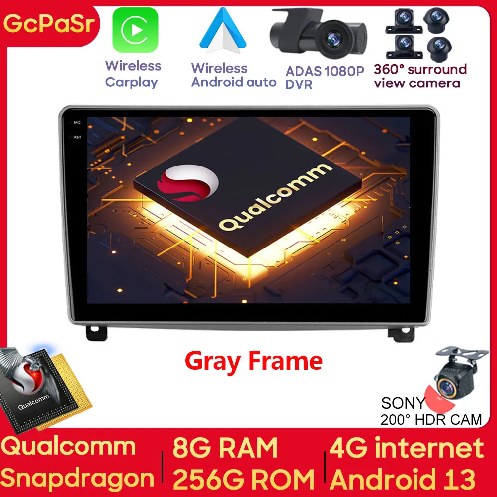 Video Multimedia Player Monitor Navigation Gps Carplay Stereo Wifi