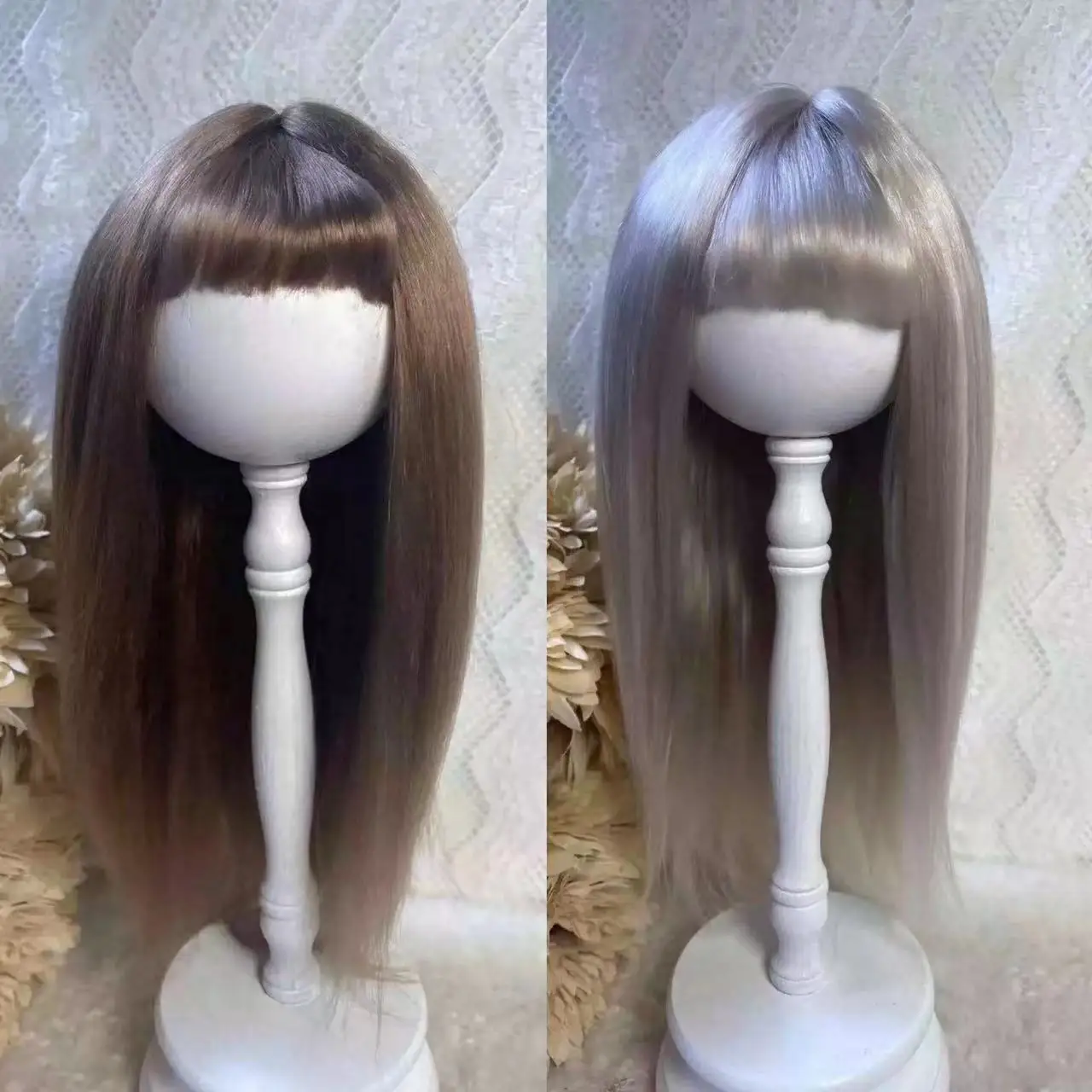 

Кукольные парики для Blythe Qbaby, мохеровые длинные волосы с шалью, размер головы 9-10 дюймов