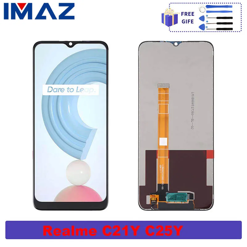 

Original 6.5" For Realme C21Y LCD Display Touch Screen Digitizer Assembly For Realme C25Y RMX3261 RMX3268 RMX3269 RMX3265 LCD
