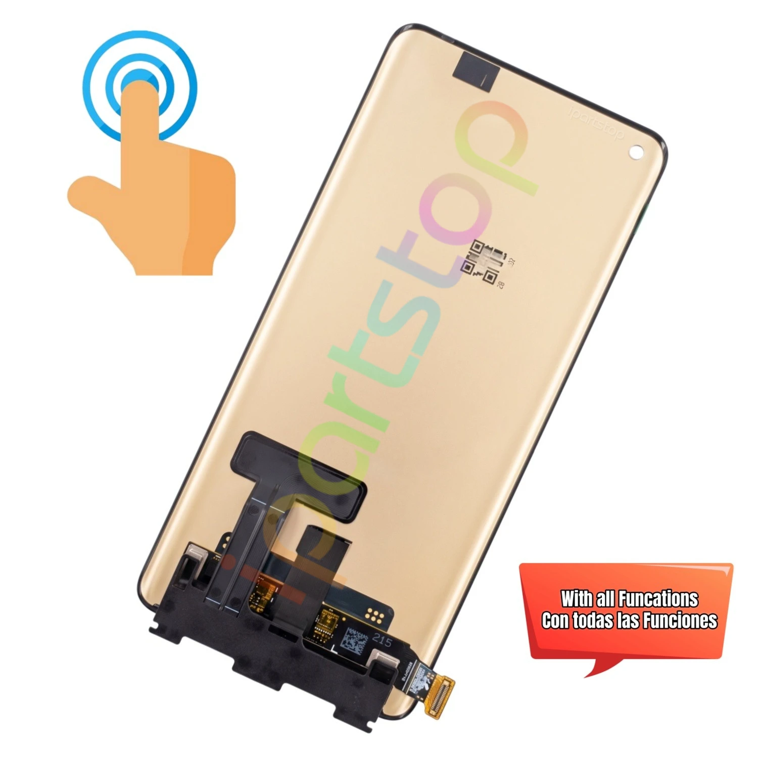 Фото Новый дисплей iParts для Oppo Reno6 Pro 5G (PEPM00, CPH2249) и Reno 6 Pro+ (PENM00) в сборе с AMOLED-экраном и тачскрином, OEM №3