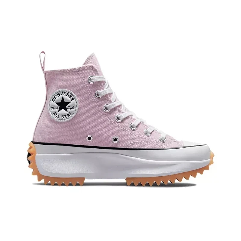 

Кроссовки Converse Run для мужчин и женщин, высокие кеды на платформе, для скейтборда, розовые, оригинал