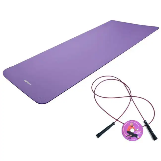 

Fun and Fitness for ® Three Piece Set - Jump Rope, Trainer Video and Yoga Mat