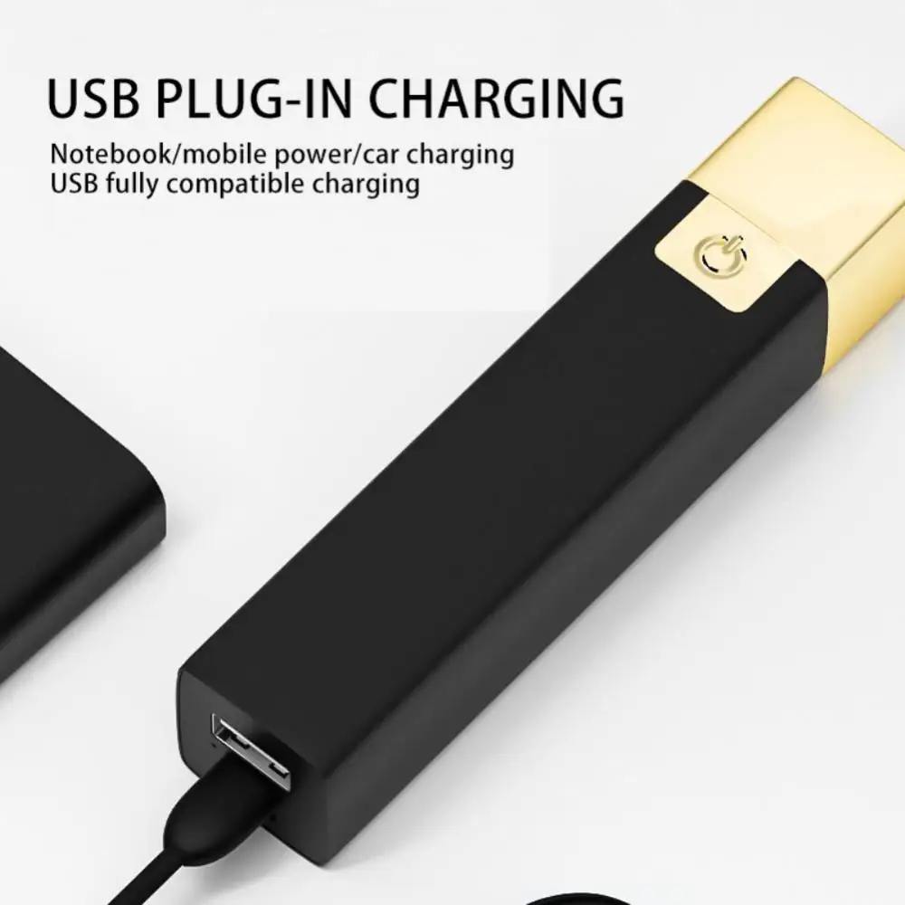 

Strong Light Flashlight Mini Home Usb Emergency Charging Treasure High-brightness LED Lighting Small Flashlight Outdoor
