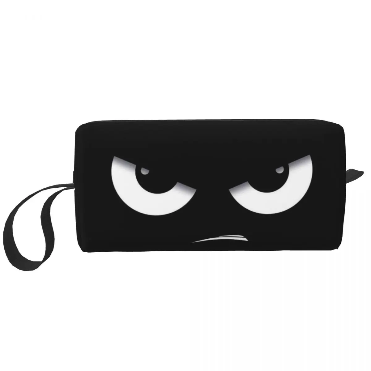 

Angry Eyes Makeup Bag Pouch Zipper Cartoon Cosmetic Bag Travel Toiletry Bag Organizer Storage Purse Men Women