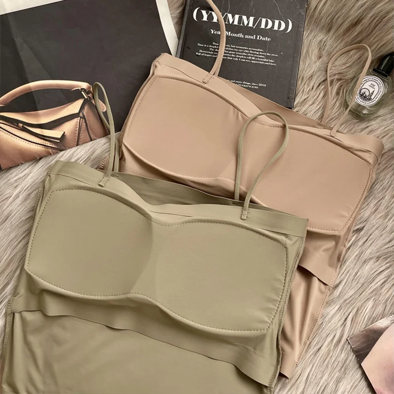 Однотонные женские сексуальные бюстгальтеры базовый топ с чашками черные