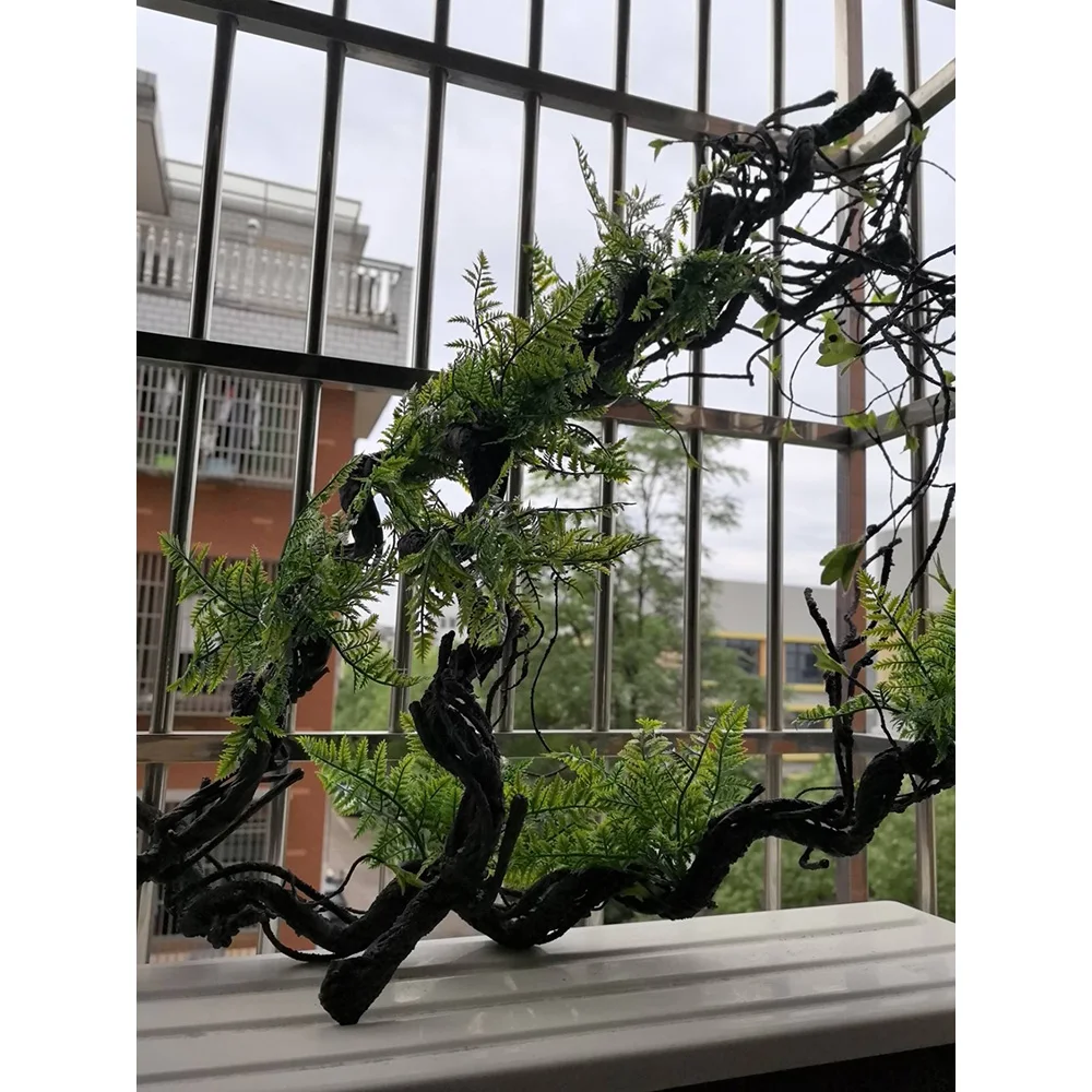 1 75 м искусственный цветок виноградная лоза из ротанга ковчеемость лист