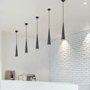 Modern Pendant Light Nordic Hanging Lamp LED Chandelier Minimalist Pendant Lamp for Kitchen Dining Room Lighting Luminaire Light