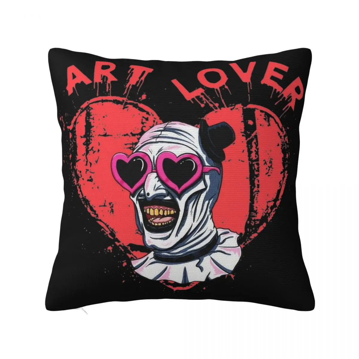 Наволочка Terrifier Art The Clown Lover полиэстеровая наволочка с принтом декоративная чехол