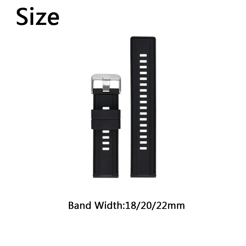 Multicolor Soft Silicone Watch Strap High Quality Fashion Classic All-Match Unisex Waterproof Sports Watchband Watch Accessories