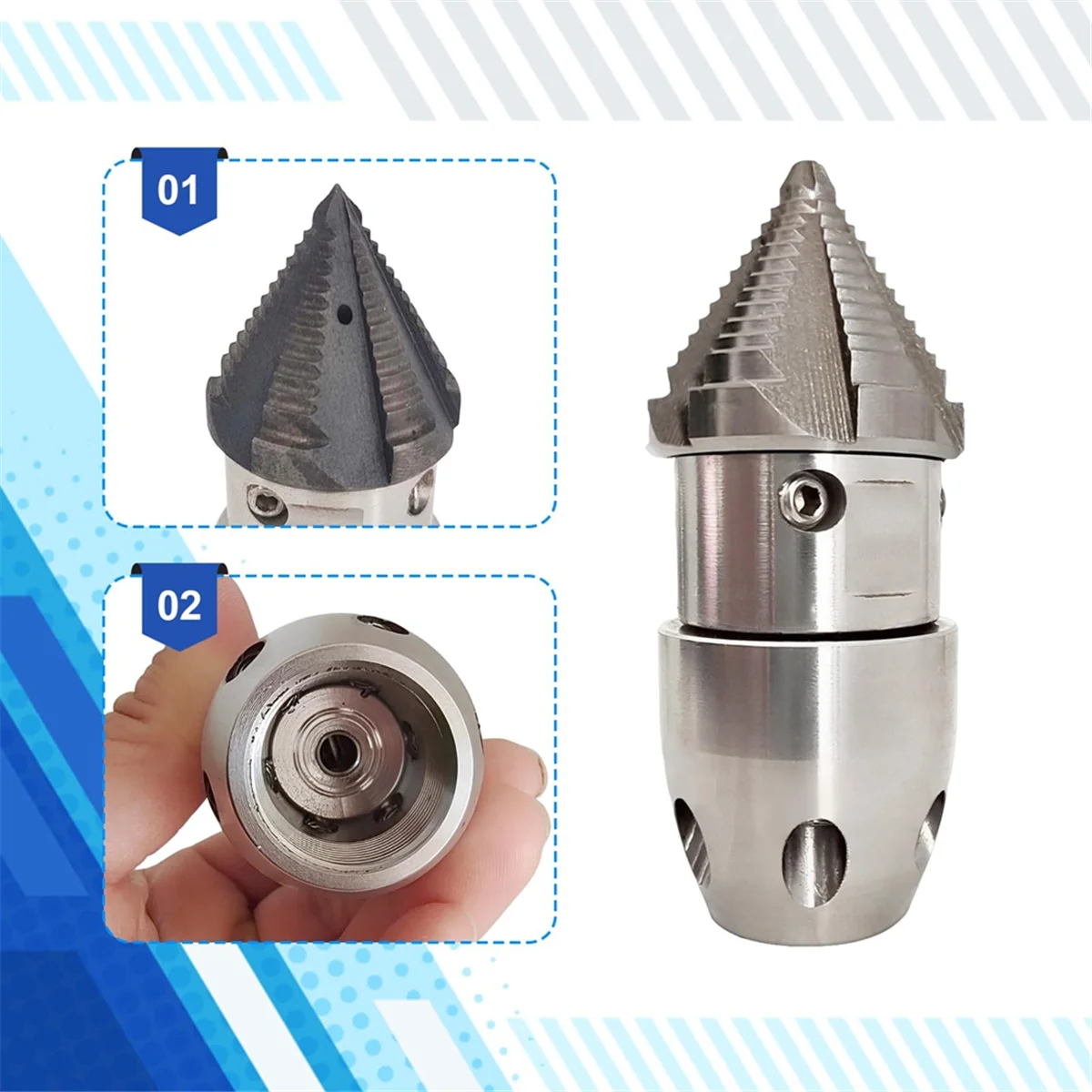 Насадка для очистки канализационных форсунок универсальная насадка быстрой