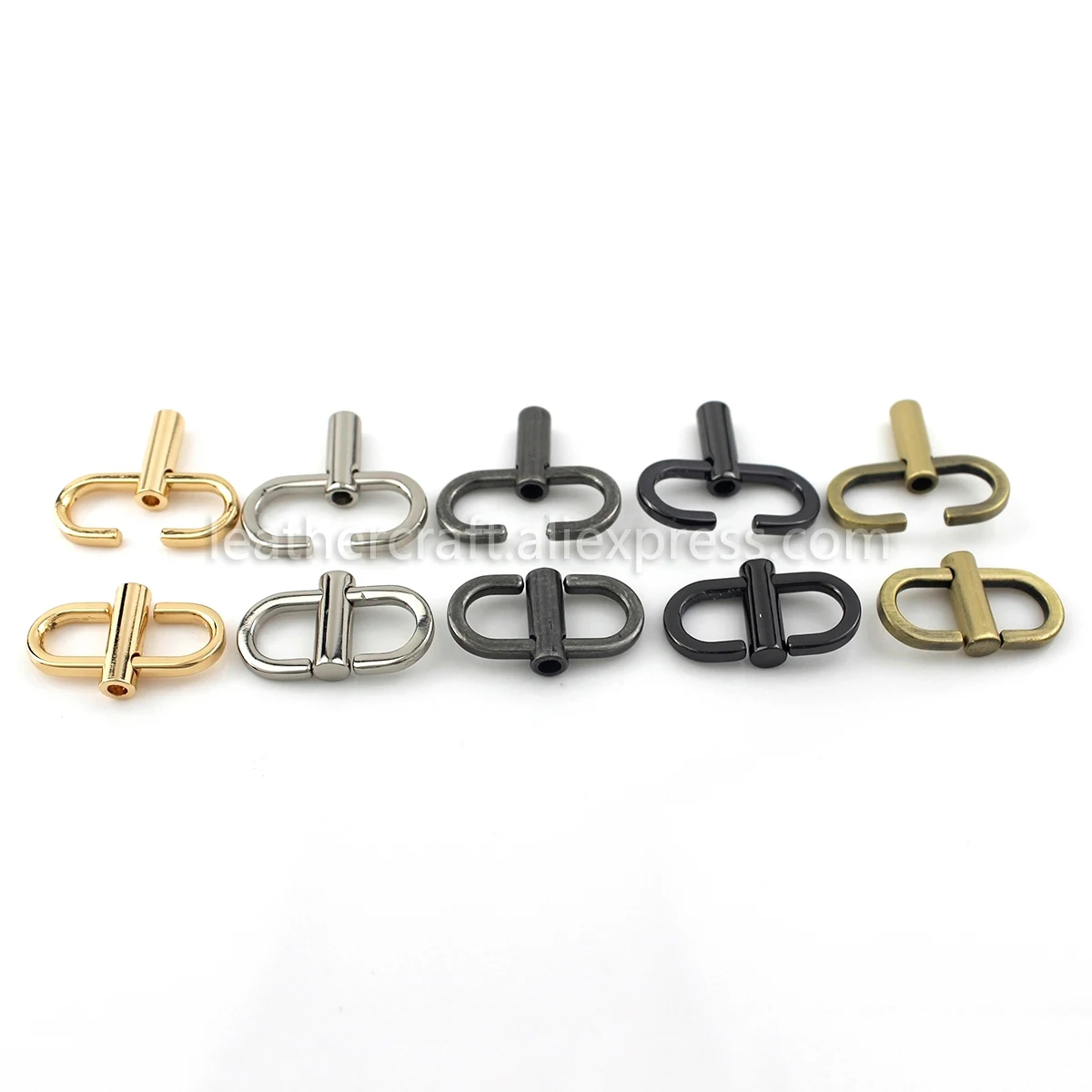 1pcs Metal Bag Strap Chain Adjustable Shorten Tool Swivel Ring Connectors Buckles 360 Degree Rotation More Color