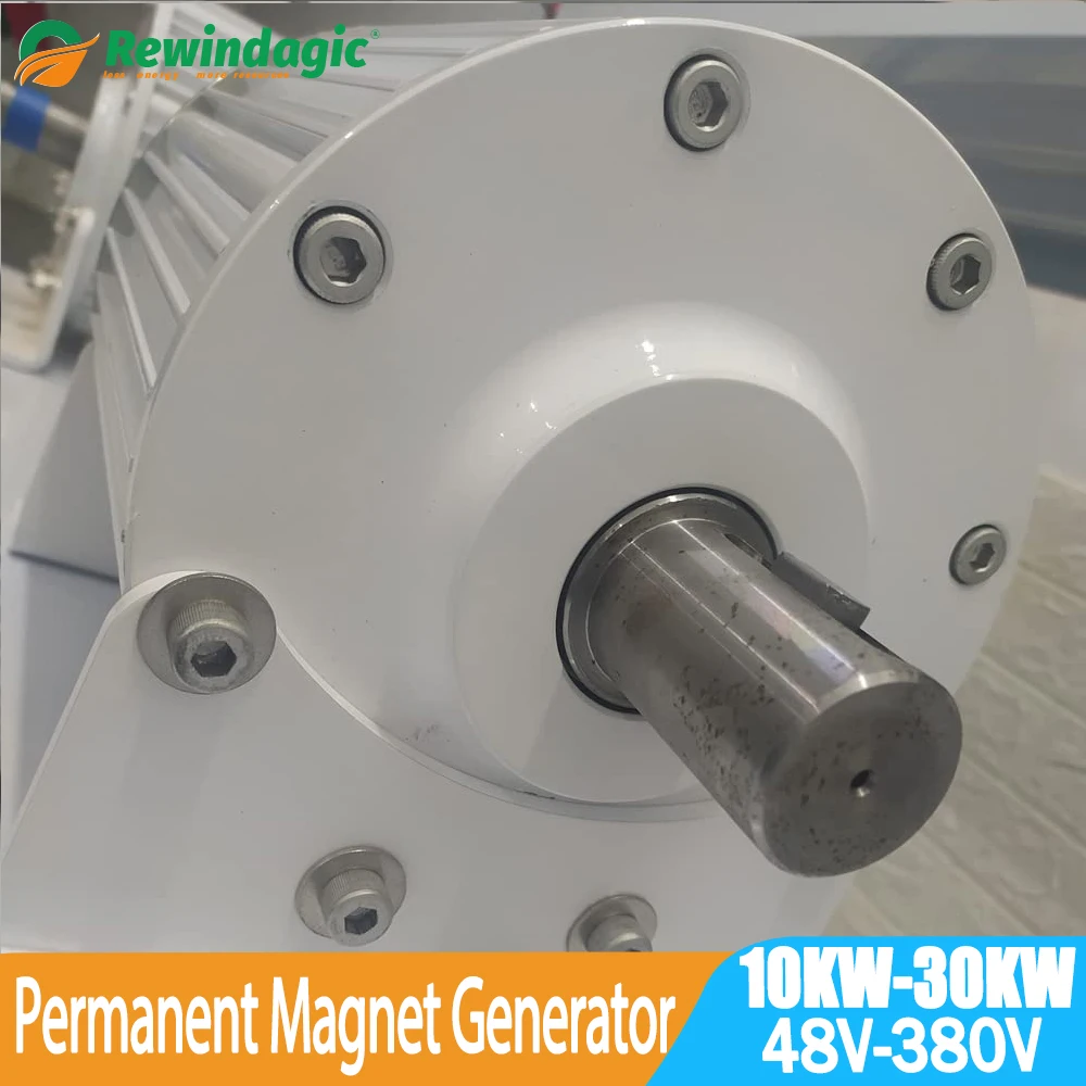 

10KW 20KW 30KW Low Speed Gearless Permanent Magnet Generator 48V 96V 120V 220V AC Alternators Use For DIY Wind Water Turbine