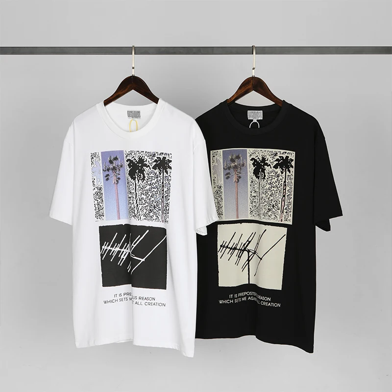 

CAVEMPT C. Футболка Летняя с коротким рукавом и принтом для мужчин и женщин