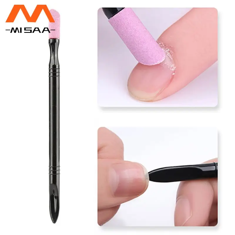 

Двусторонний инструмент для удаления кутикулы на ногтях, инструмент для ухода за ногтями, Полировочная палочка, кварцевый скраб, отшелушив...
