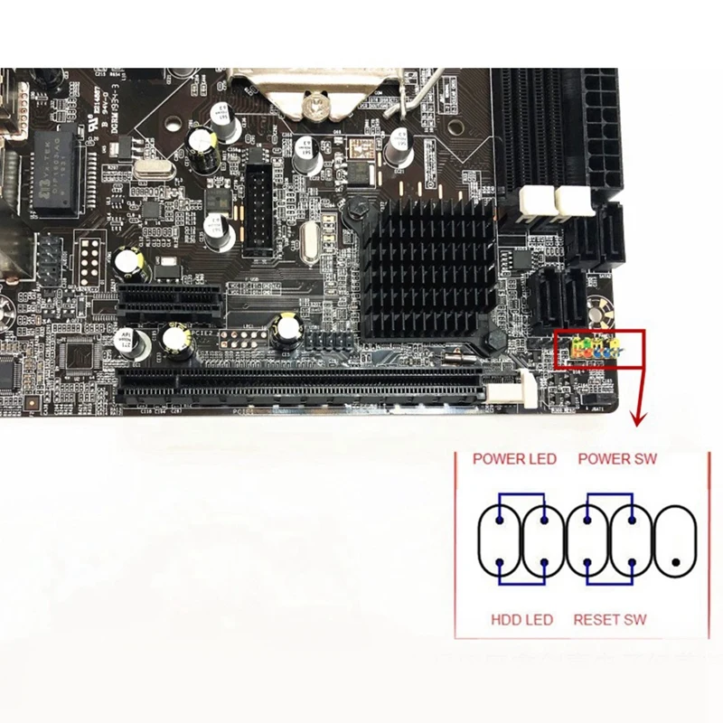 H61 компьютерная материнская плата LGA 1155 DDR3 поддерживает двухъядерный