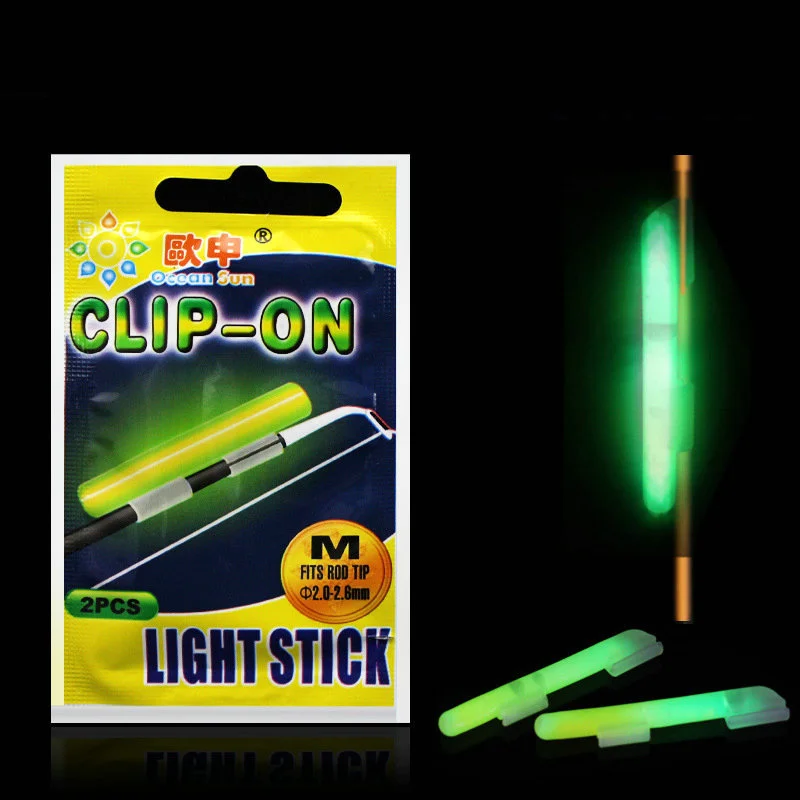 

20Pcs Fishing Glow Stick Tube SS S M L XL Size Green Fluorescence Chemical Fishing Rod Top Tip Luminous Light Stick