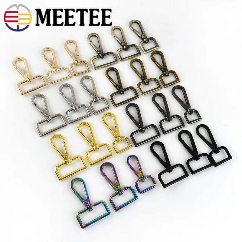 10Pcs 20-50mm Bag Metal Buckles Dog Collar Luggage Hanger Lobster Clasps Swivel Trigger Clips Snap Hook DIY Craft Accessories | Дом и сад
