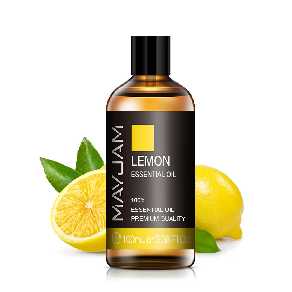 

MAYJAM Lemon Essential Oil Diffuser 100ML Pure Natural Essential Oils Lavender Peppermint Bergamot Grapefruit Tea Tree Aroma Oil