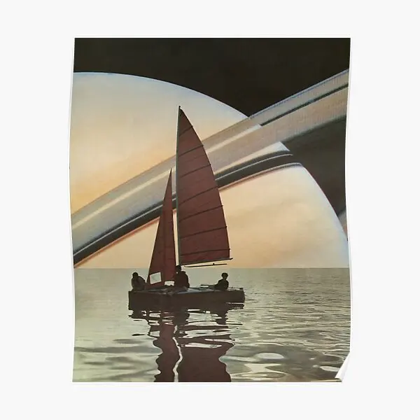 

Sailing To Saturn Poster Vintage Print Home Decor Modern Painting Art Mural Room Picture Decoration Funny Wall No Frame