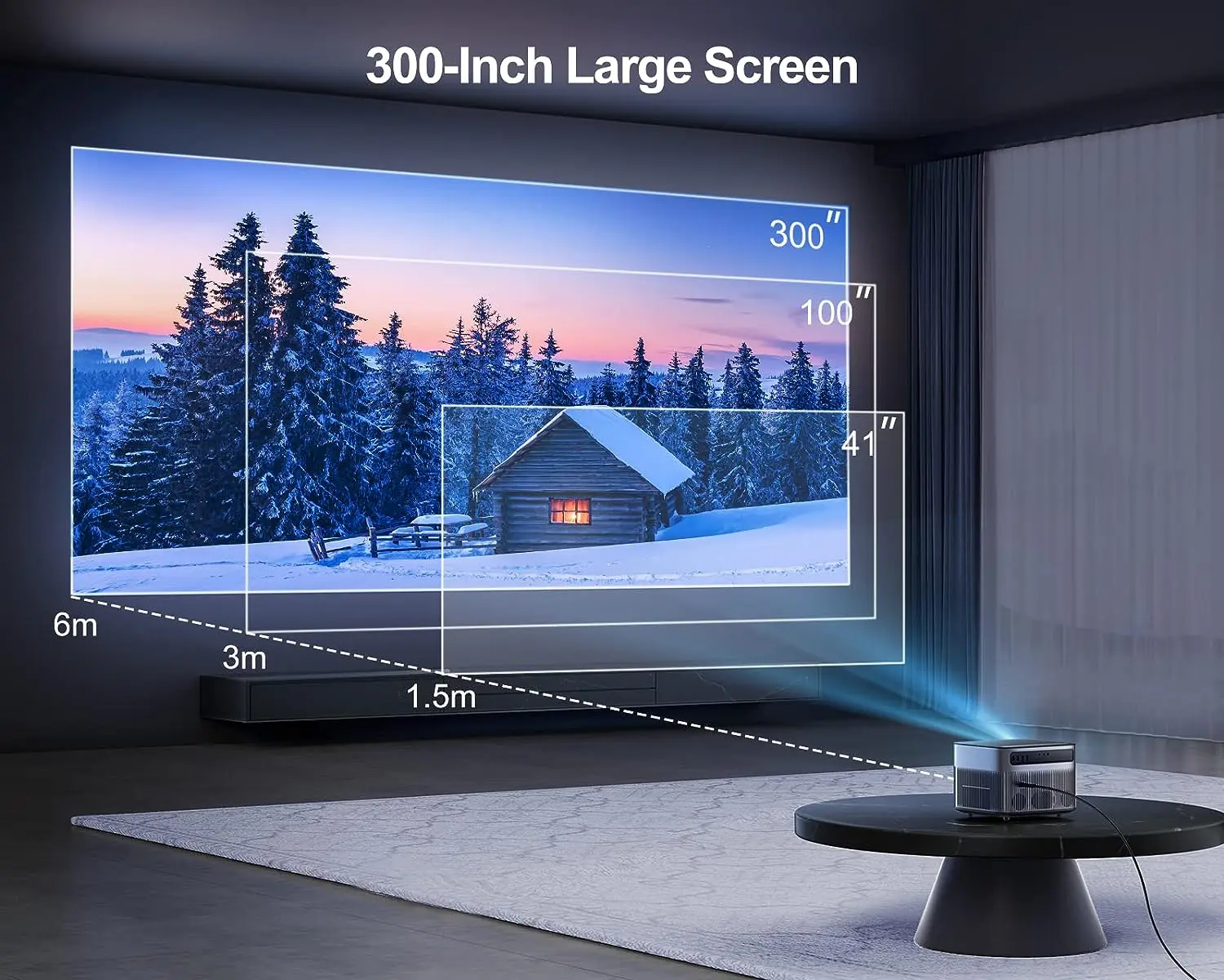 [2023 Новый ЖК-проектор XGMI] Mini LCD 1080P Full HD светодиодный 4K видео домашний кинотеатр