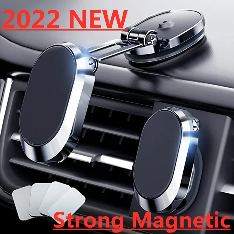 2022 Magnetic Car Phone Holder Magnet Smartphone Mobile Stand Cell GPS Support For iPhone 13 12 XR Xiaomi Mi Huawei Samsung LG