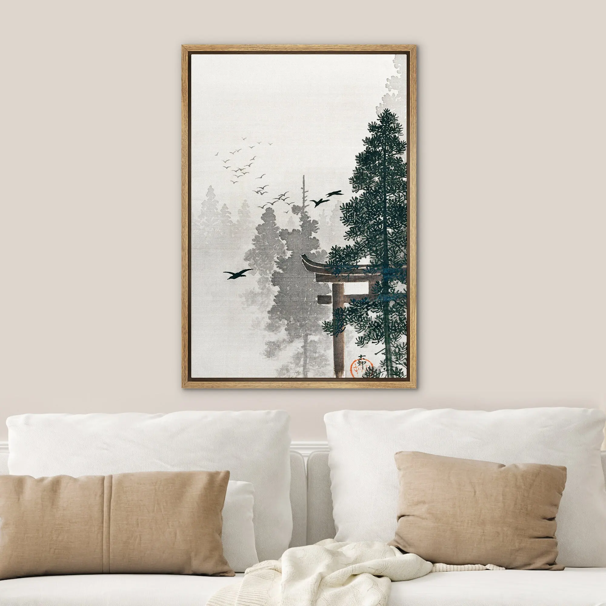 Классическая пейзажная картина Kawase Hasui на холсте  AliPaint