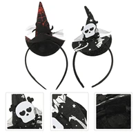 2pcs net headbands cosplay hair hoops witch headbands