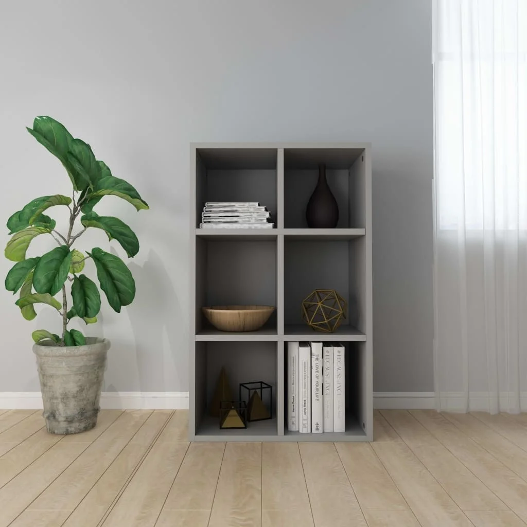 

Book Cabinet/Sideboard Gray 26"x11.8"x38.5" Chipboard